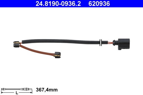 Warning contact brake pad - contact,,