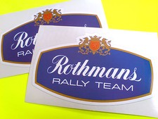 ROTHMANS RALLY TEAM STICKERS Classic Race Motorsport 2 x 125mm