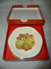 Boxed Royal Worcester Palissy Trinket Dish - Nice Apple & Nuts Design!