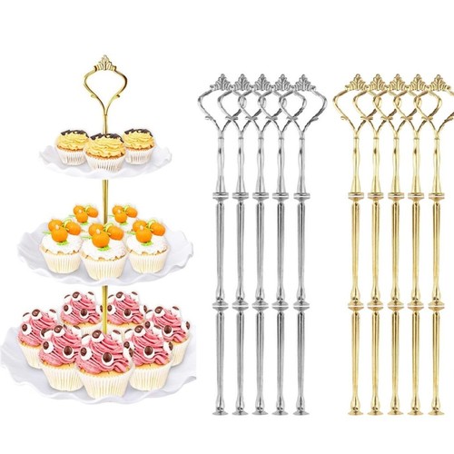 Tier cake cupcake plate gold - plate,