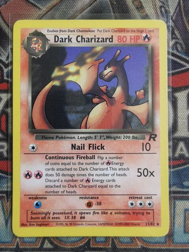 Dark charizard non - dark, 21/82