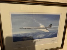 Concorde Framed above and
