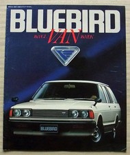 NISSAN BLUEBIRD 1600GL & 1600DX Car Sales Brochure c1980 JAPANESE TEXT # 9121K