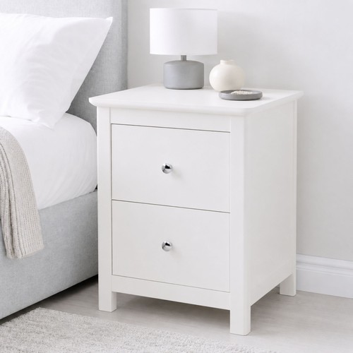 Nairn white drawer - 2, bedside