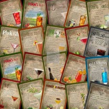 Vintage Retro Style Cocktail