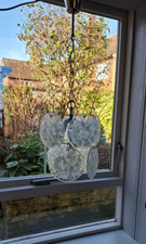 Disc chandelier and two matching wall lights in the Murano style