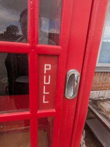 Red telephone box k6 - telephone,