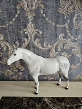 Beswick Horse Figurine Bois Roussel Racehorse Model No. 701 Dapple Grey 