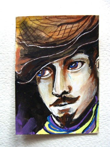Aceo vintage cowboy - ,