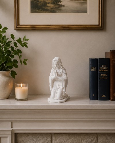 Praying virgin mary statue - virgin,