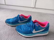 Nike Air Windrunner turquoise blue/pink trainers, UK 5 vgc