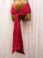 Long Velour Pirate Buccaneer Waist Sash Fancy Dress Red Blue Purple & More