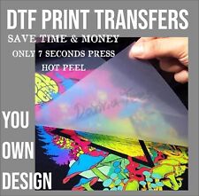 DTF Printing Transfers Your Own Design Full Colour Heat Transfer for all Garment