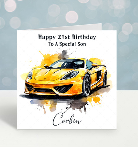 Personalised birthday card - personalised,