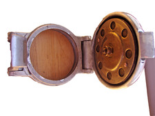 Vintage 2-3/4" Monza Alloy/Chrome/Brass Fuel Cap Aston,MG,Alvis,Riley,TVR,Bentle