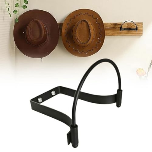 Cowboy hat rack metal wall - cowboy,
