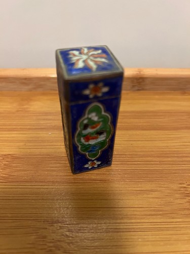 Cloisonne miniature lidded