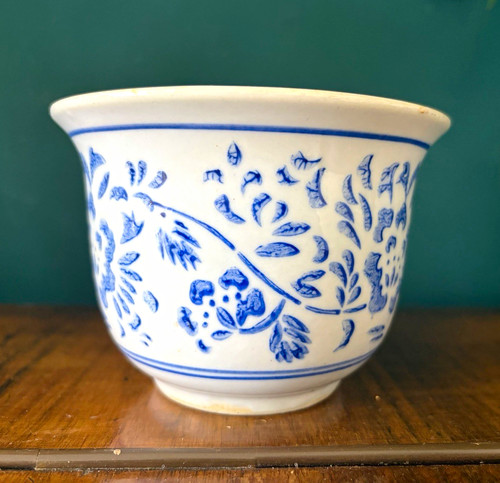 Chinoiserie blue white - blue, &