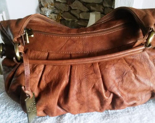 Large soft leather work bag - large,