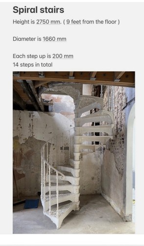 Cast iron spiral staircase - spiral,