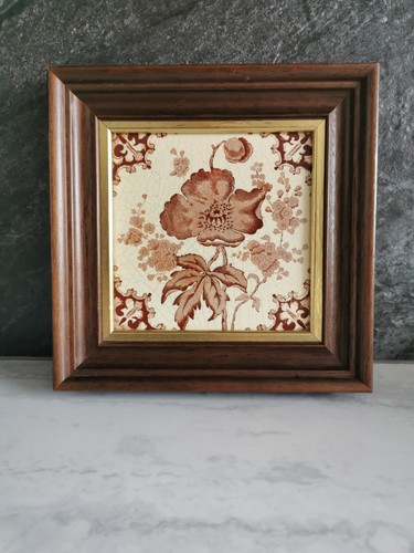 Antique victorian ceramic tile - victorian,