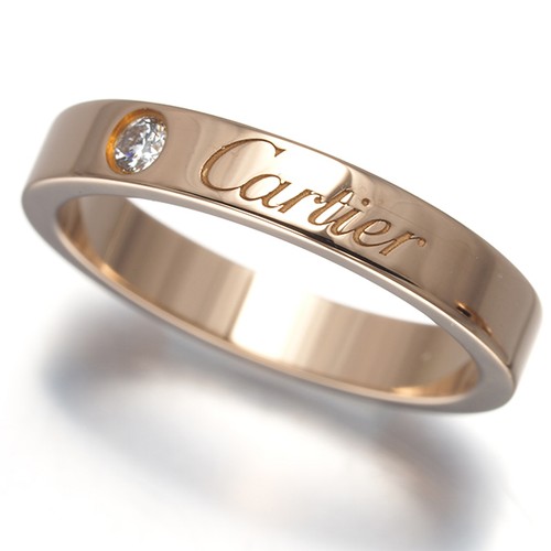Auth cartier ring diamond de - diamond, c