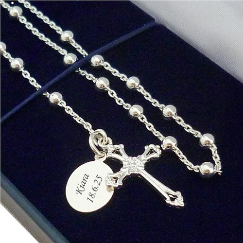 Sterling silver rosary beads - sterling,