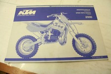KTM 2000 50 MINI SX JUNIOR SENIOR SPARE PARTS LIST MANUAL