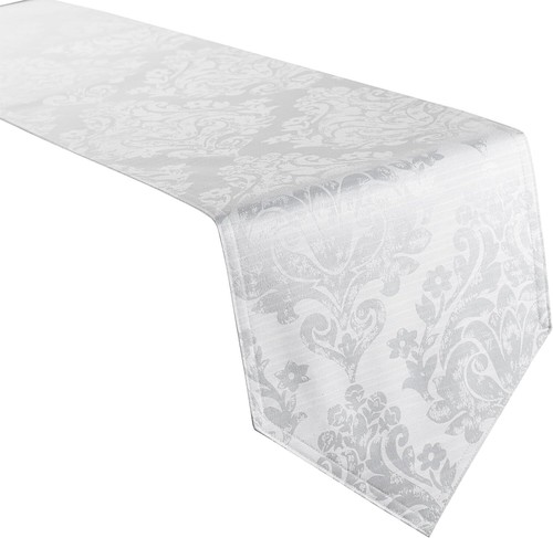 Palazzo white damask - white, christmas