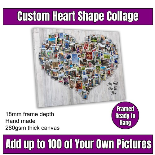 Heart canvas collage - heart,