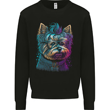 A Cool Yorkie Yorkshire Terrier Female Dog Kids Sweatshirt Jumper