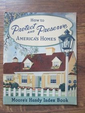 Moore's Handy Paint Index Book Ad Protect & Preserve America's Homes 8 x 6 1/2"