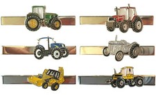 Farm Tractor Farming Agricultural Excavator Digger Plant Equipment Tie Clips NEW