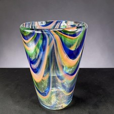 Hand Blown Art Glass Vase