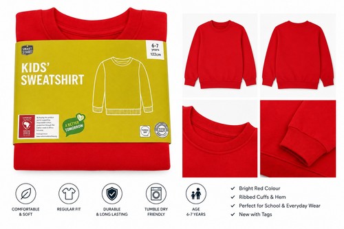 Kids red sweatshirt jumper - kids,