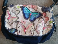 MANTARAY SEQUIN BUTTERFLY BLUE