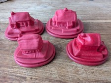 Rubber Cottage Moulds 4PCS
