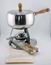 Vintage Stainless Steel Fondue