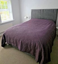 Marks & Spencer Quilted Bedspread King Size (Purple / Grape) -  270 x 250 cm