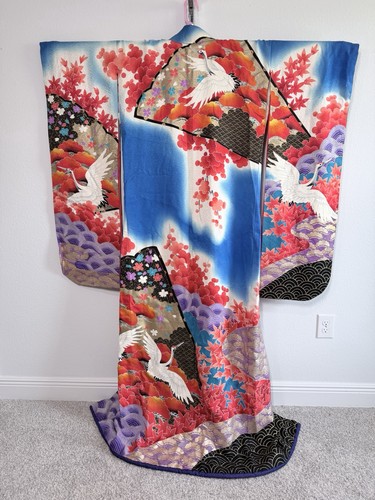 Vintage japanese silk uchikake - vintage,
