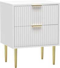 HYGRAD® White Bedside Table
