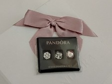 Pandora Xmas Themed  Floating Locket Charms  ×  3.  Brand New In Packaging 