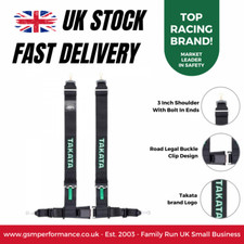 Takata Drift III Bolt-On, 3 Inch Strap, ECE Approved Track / Road Harness Belt