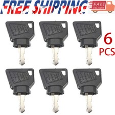 6Pcs NEW JCB 3CX Ignition Key