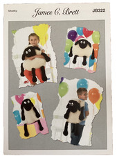 Womens Knitting Pattern Chunky Rucksack & Cushion Sheep Design James C Brett 322