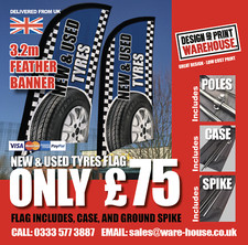 Used tyres flag,  printed tyres sign, outdoor banner flag car garage promotion