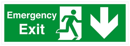 Emergency exit arrow - emergency,