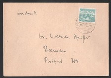 1954 Germany Berlin Cover. 7pf