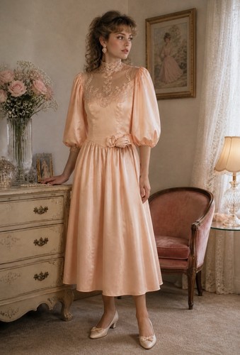 Vintage 80s womens peach - vintage, xs