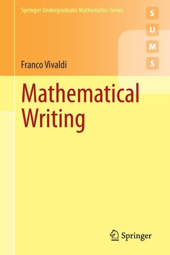 Mathematical writing franco - writing, by
